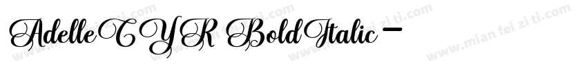 AdelleCYR BoldItalic字体转换